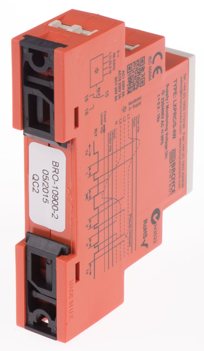 LXPRC/S-4W 230V (400V) Broyce Control | Broyce Control Monitoring Relay ...