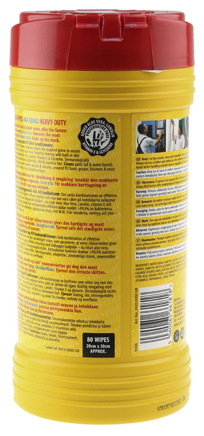 2420 Big Wipes Big Wipes HEAVY DUTY PRO+ Wet Disinfectant Wipes