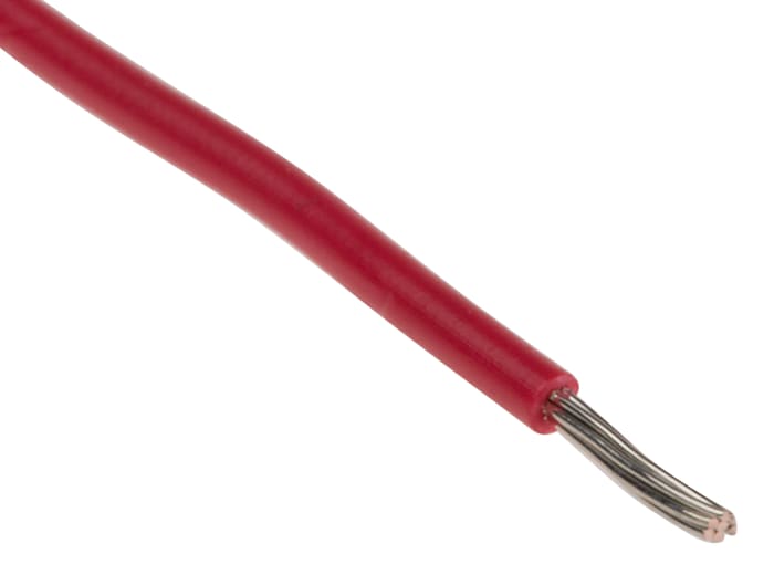 Fils de câblage RS PRO, 0,22 mm², Rouge, 24 AWG, 250m, 250 V