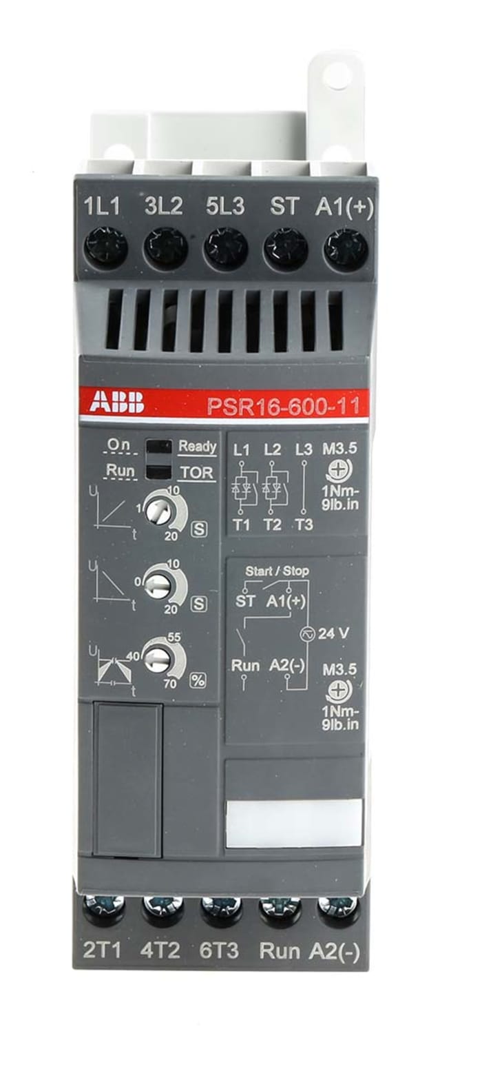 ABB Soft Starter, , 7.5 kW, 208 → 600 V ac, 3 Phase, IP20