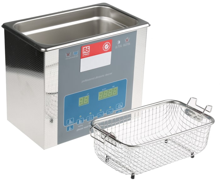 RS PRO Ultrasonic Cleaner, 100W, 3L