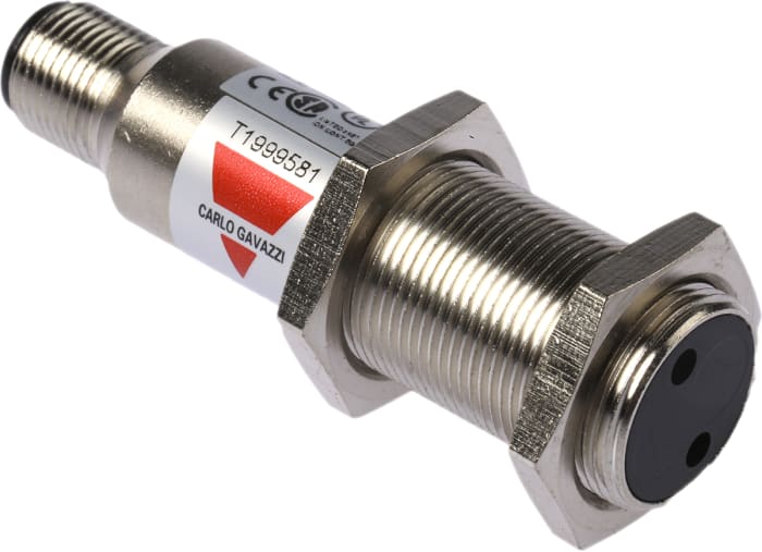Carlo Gavazzi Diffuse Photoelectric Sensor, Barrel Sensor, 400 mm Detection Range
