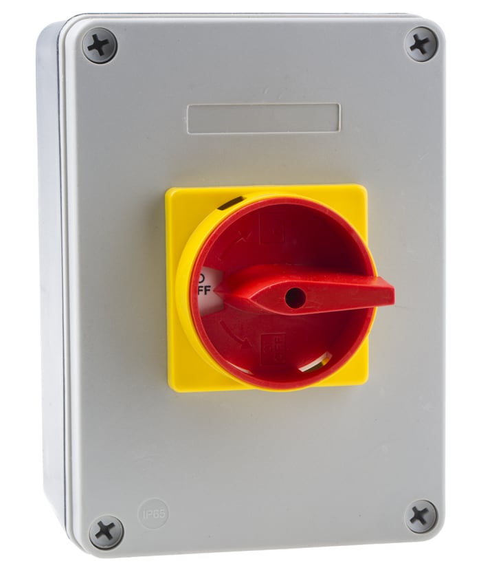 Interruptor seccionador, 3P, Corriente 40A, Potencia 18,5kW, IP65