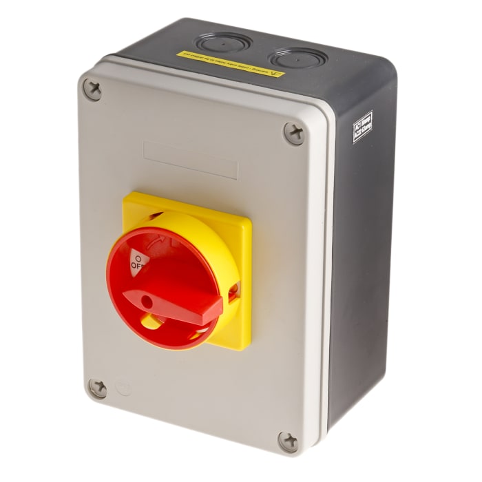 Interruptor seccionador, 3P, Corriente 80A, Potencia 37kW, IP65