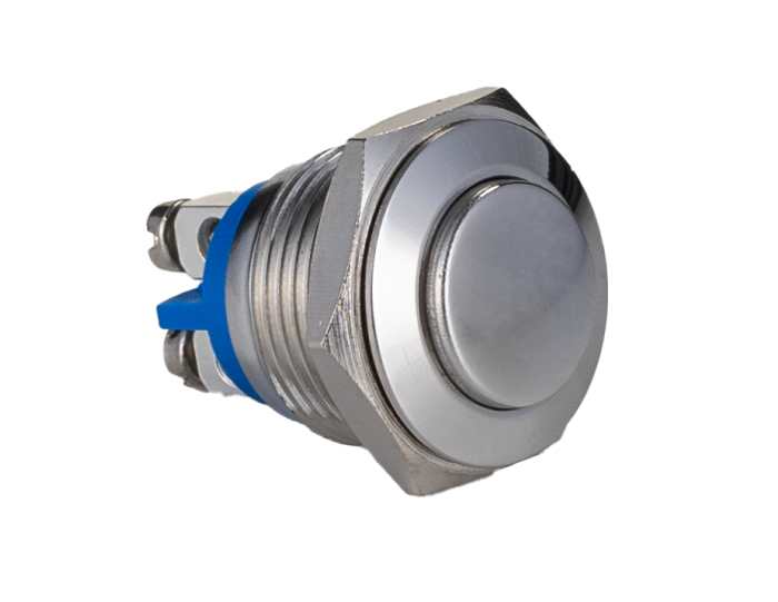 Bulgin MP Series Push Button Switch, Momentary, Panel Mount, 16.2mm Cutout, SPST, 36V dc, IP68