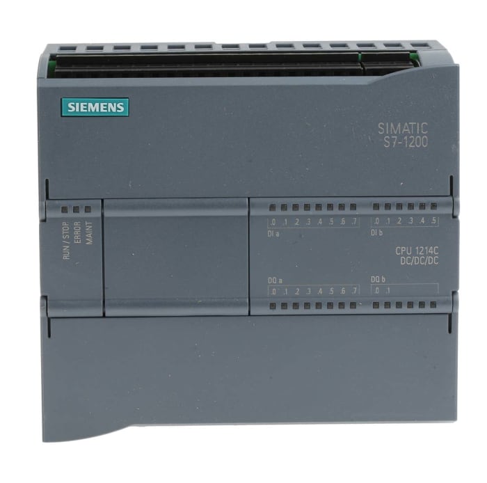 Siemens SIMATIC S7-1200 Series PLC CPU for Use with SIMATIC S7-1200 Series, Digital, Transistor Output, 14 (Digital, 2