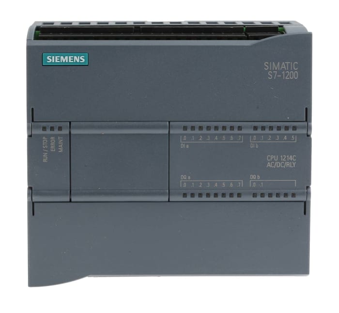 Siemens SIMATIC S7-1200 Series PLC CPU for Use with SIMATIC S7-1200 Series, 85 → 264 V Supply, Digital, Relay