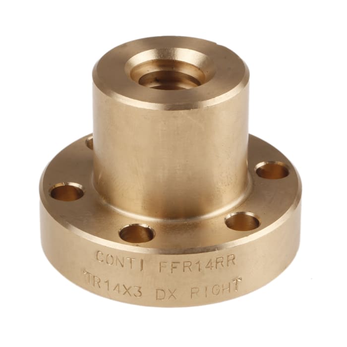 Flanged Bronze Nut for 14 X 3 Lead Screw