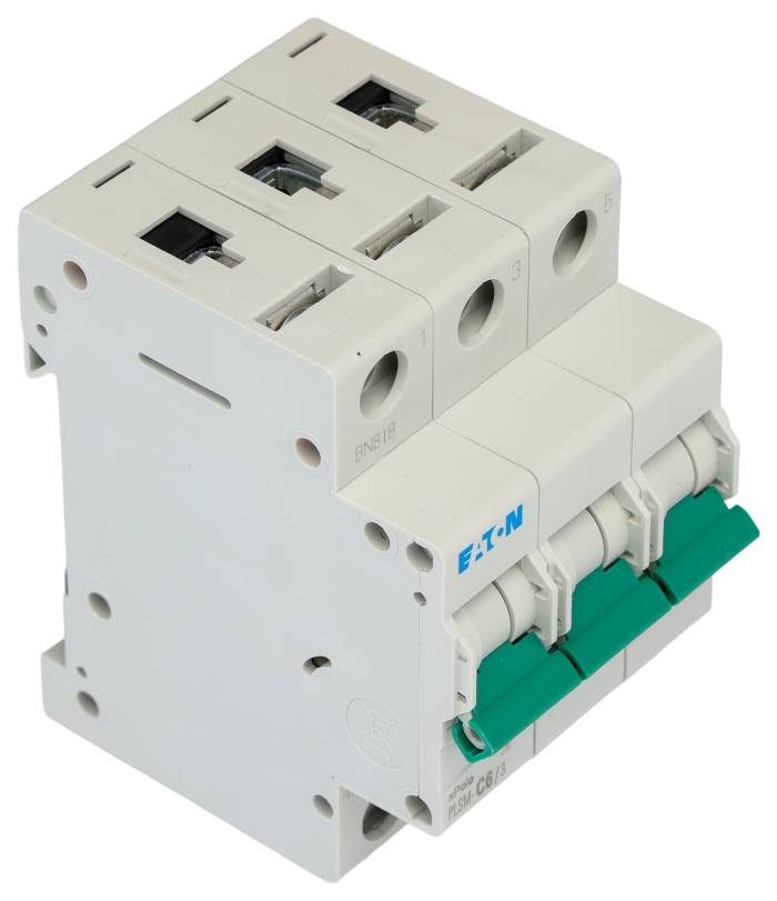 Eaton xPole MCB, 3P, 6A Curve C, 48V DC, 10 kA Breaking Capacity