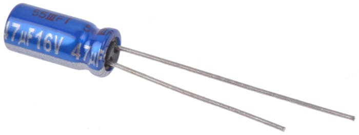 Panasonic 47μF Aluminium Electrolytic Capacitor 16V dc, Through Hole - ECA1CAM470X