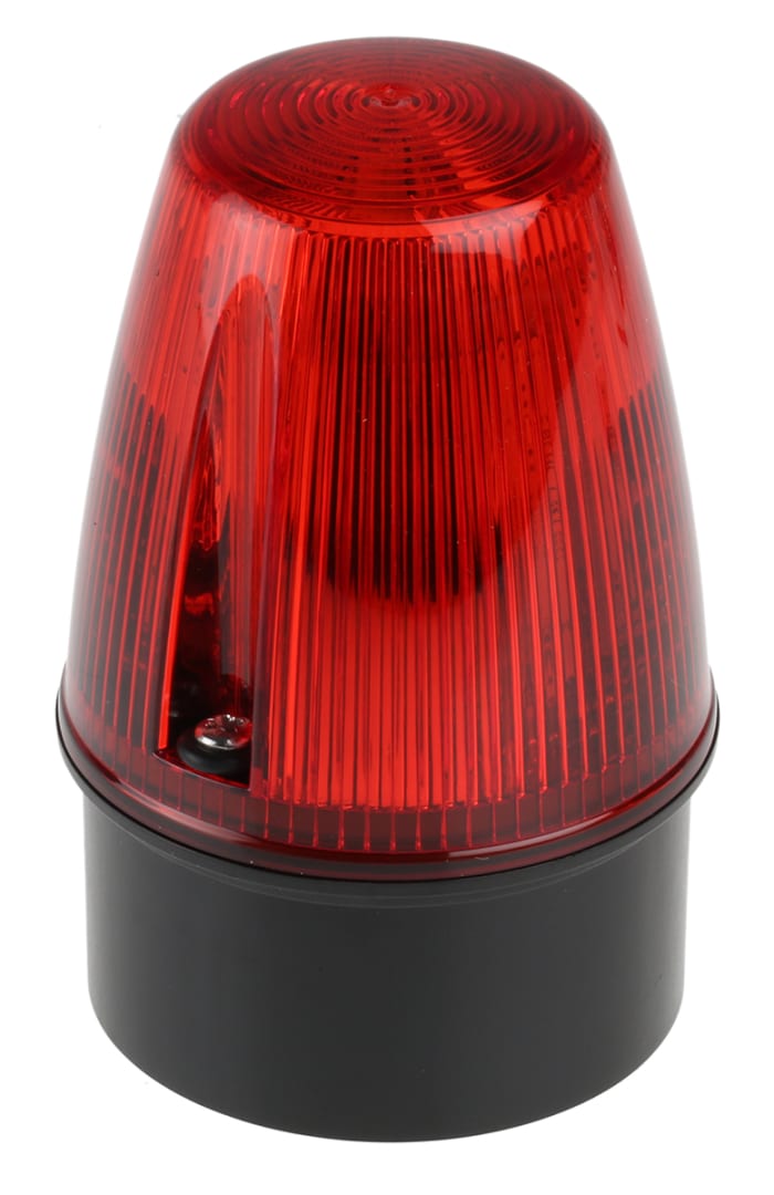 Indicador luminoso Moflash serie LED100, efecto Intermitente, Constante, LED, Rojo, alim. 20 → 30 V.