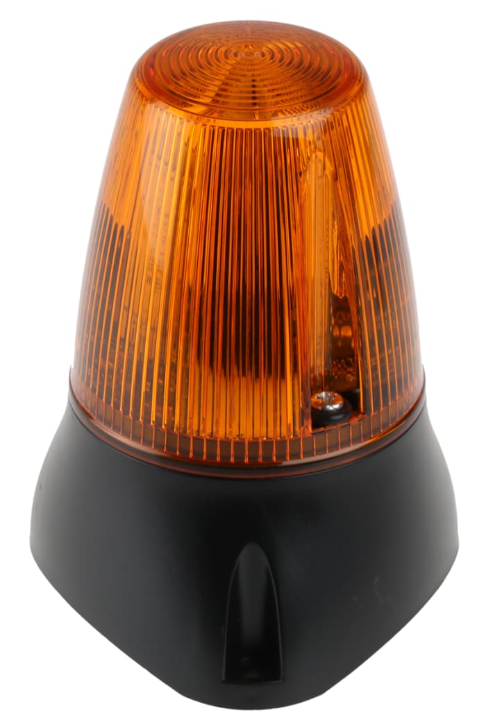 Moflash LEDA100 Series Amber Buzzer Beacon, 20 → 30 V, IP65, Surface Mount, Wall Mount, 80dB at 1 Metre