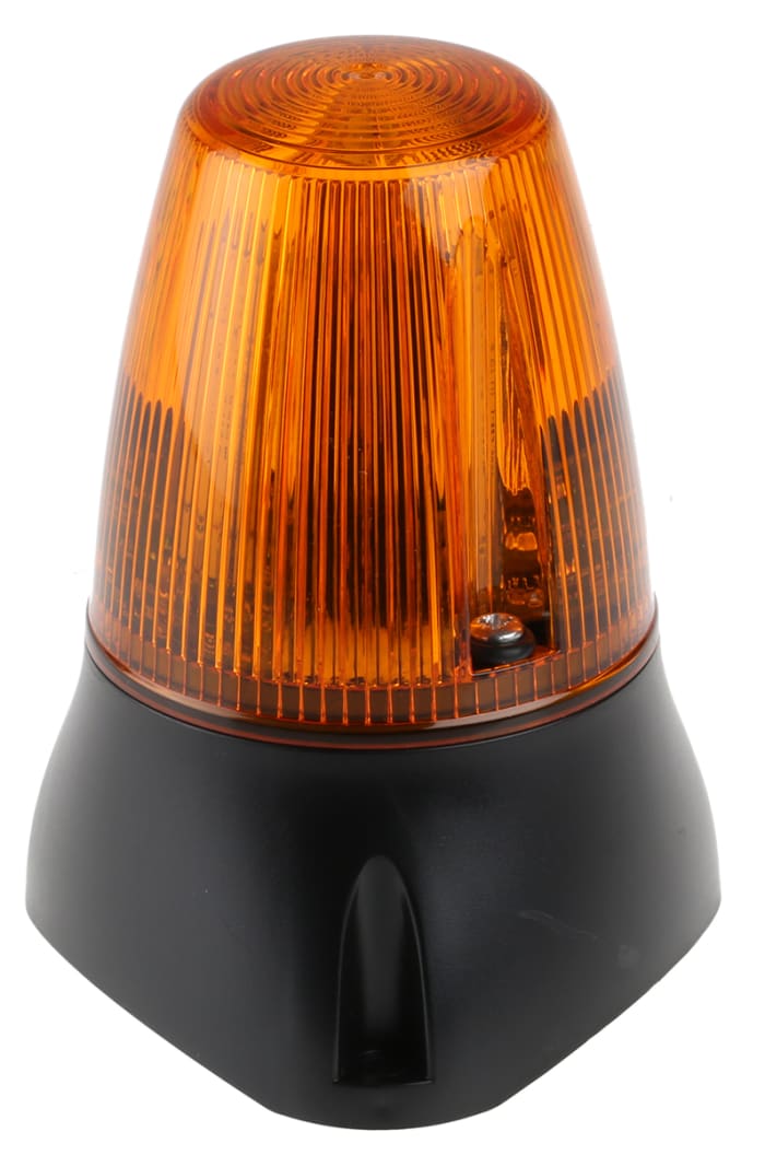 Moflash LEDA100 Series Amber Buzzer Beacon, 85 → 280 V ac, 85 → 380 V dc, IP65, Surface Mount, Wall