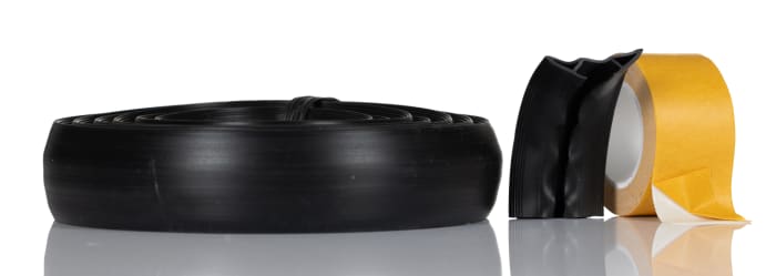 RS PRO 1.83m Black Cable Cover in PVC, 7.4mm Inside dia.