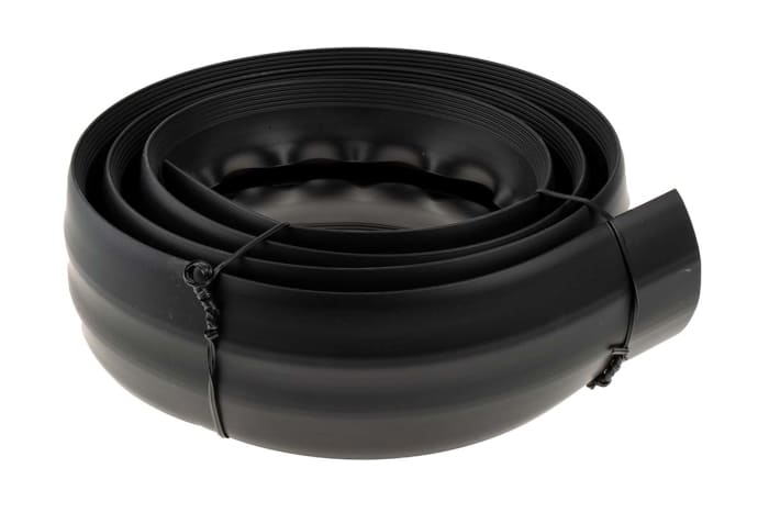 RS PRO 1.83m Black Cable Cover in PVC, 19mm Inside dia.