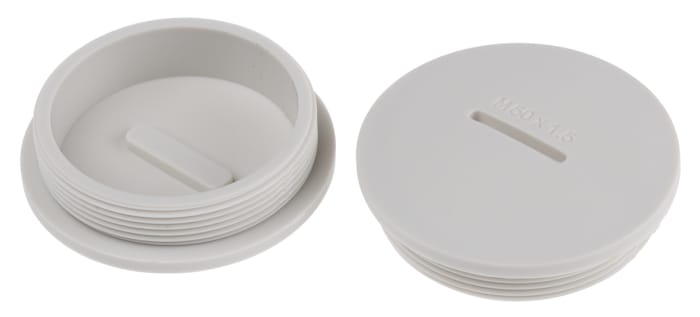 RS PRO Blanking Plug, M50, 49.9mm Hole Diameter, Nylon 66, 55.5mm Diameter, Threaded
