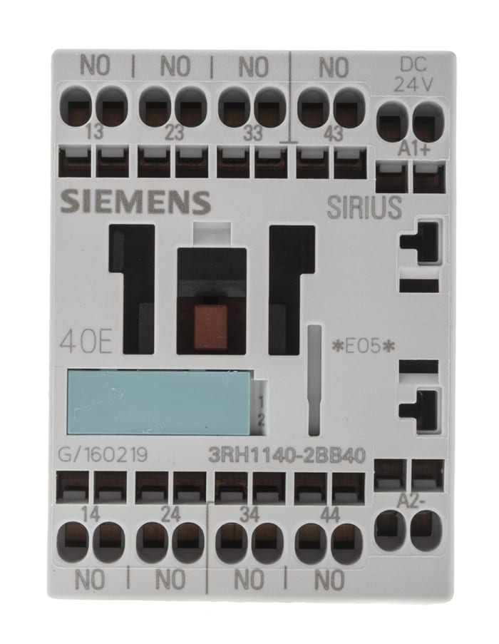 Siemens 3RH Contactor Relay 4NO, 6 A @ 230 V ac Contact Rating, 3.2 W, Sirius Classic