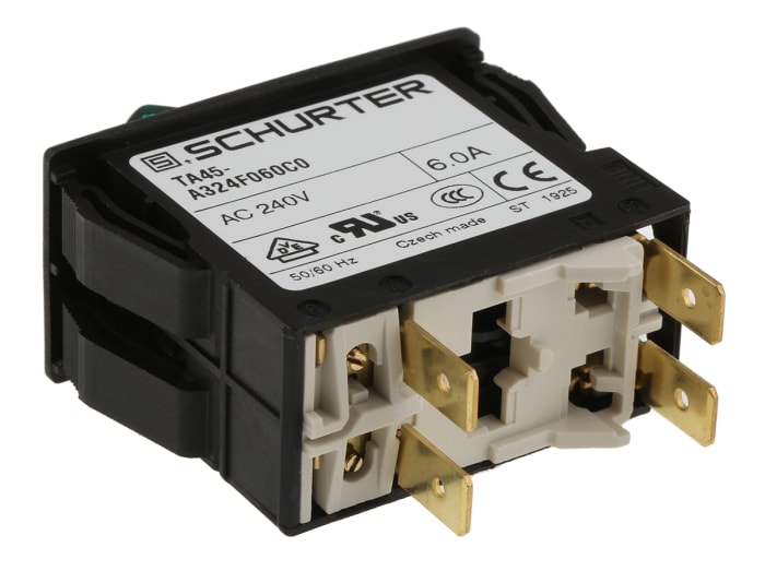 4430.099 Schurter Schurter Thermal Circuit Breaker TA45 2 Pole 60 V