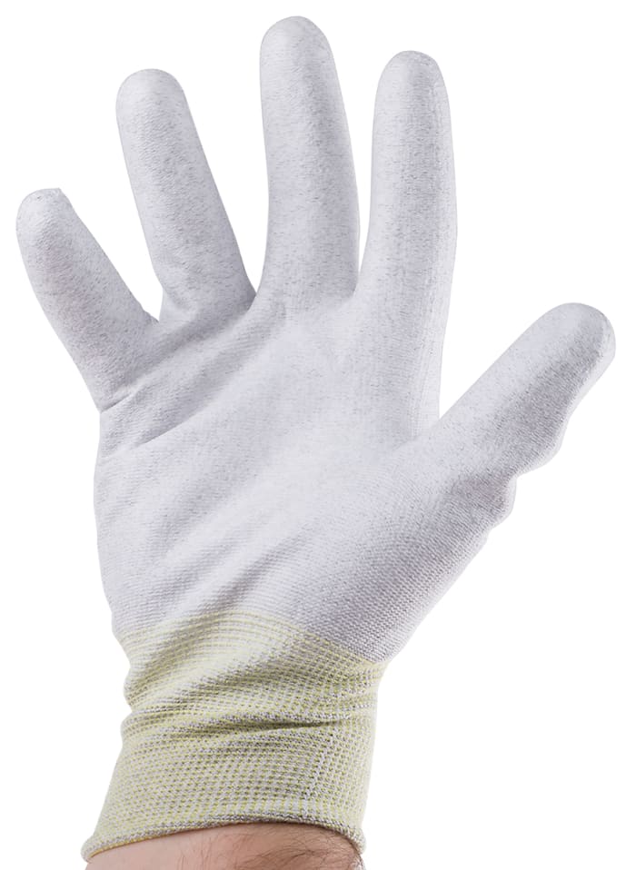RS PRO RS PRO Grey Nylon AntiStatic AntiStatic Gloves, Size 10
