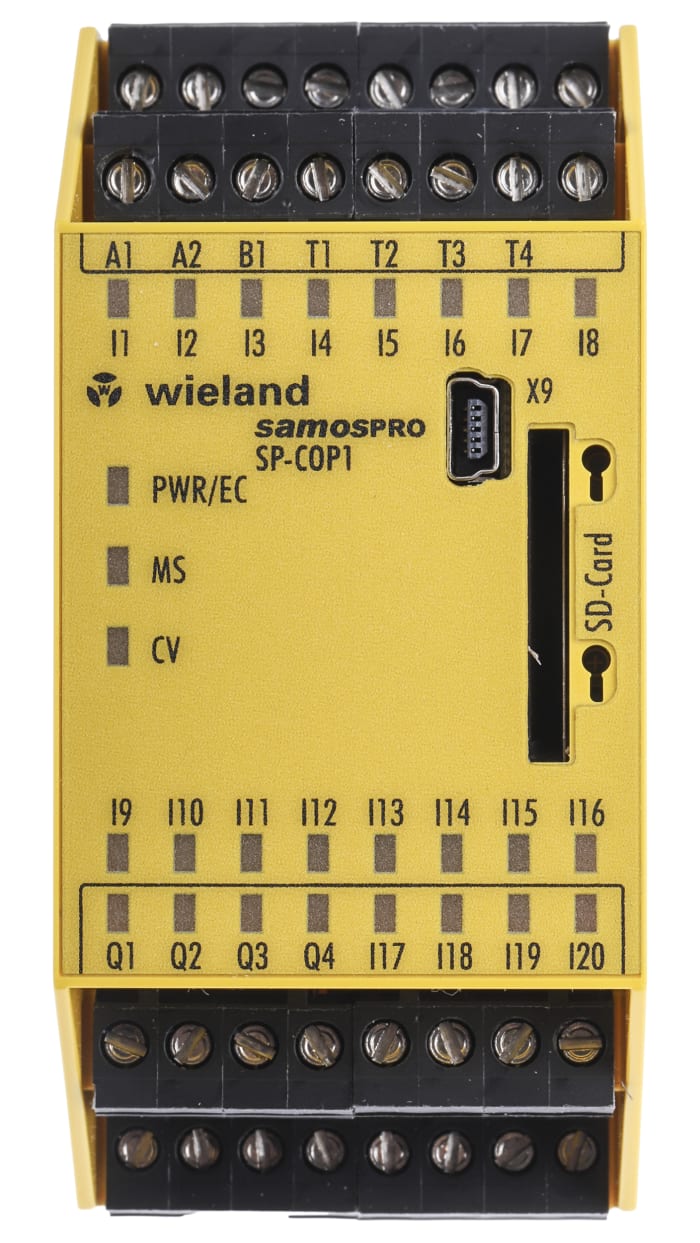 Wieland samos PRO SP-COP Serisi Emniyet Kontrol Ünitesi (Safety Controller), 20 Girişli, 4 Çıkışlı