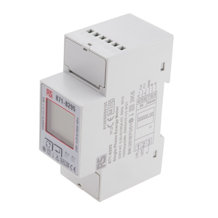 Compteur d'énergie RS PRO, 1 phase