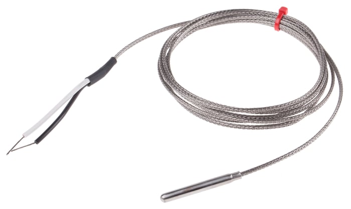 RS PRO Type J Grounded Thermocouple 40mm Length, 4.76mm Diameter → +350°C
