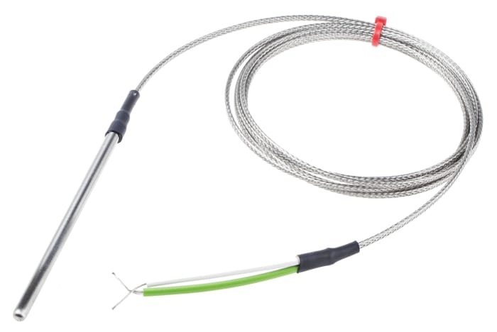 RS PRO Type K Grounded Thermocouple 100mm Length, 4.76mm Diameter → +350°C