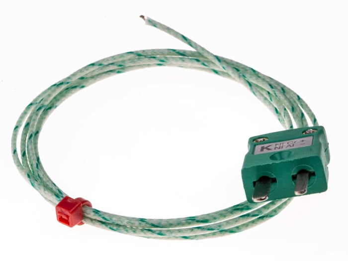 RS PRO Type K Exposed Junction Thermocouple 1 m Length, 60 °C → 400 °C Max