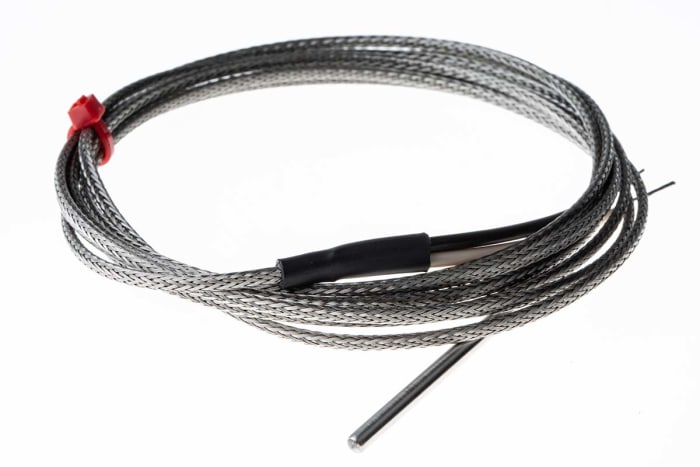 RS PRO Type J Grounded Thermocouple 40mm Length, 3.18mm Diameter → +350°C