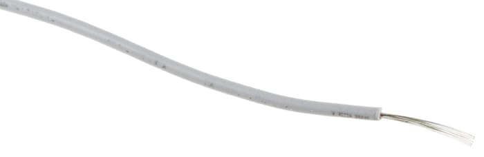 RS PRO Grey 0.13 mm² Hook Up Wire, 26 AWG, 7/0.16 mm, 100m, MPPE Insulation