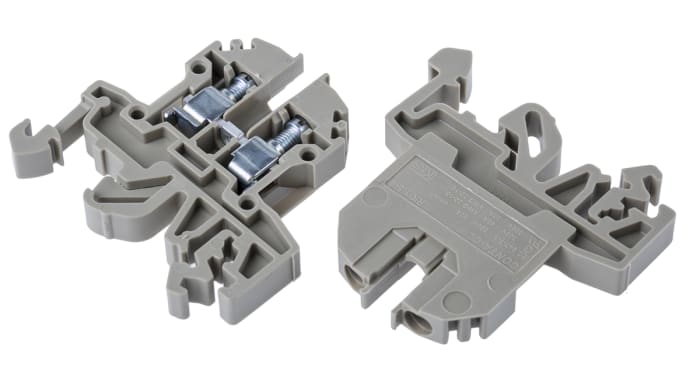 RS PRO Beige, Single-Level, Screw Termination