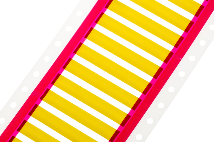 Repère câble RS PRO Thermorétractable, Ø câble 1.8 → 4.1mm, Jaune