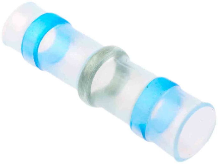 Manchon de soudage RS PRO, longueur: 29.3mm Bleu,diamètre de câble: 2.3 → 4.5mm