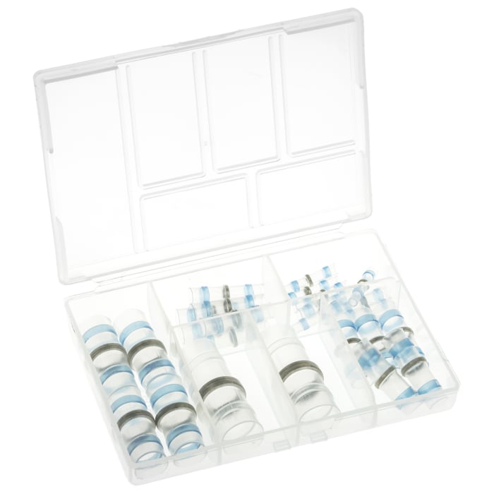 RS PRO Polyethylene Solder Sleeve Kit 13 mm Cable Diameter 25 Solder Sleeves 1.4 mm Cable Diameter
