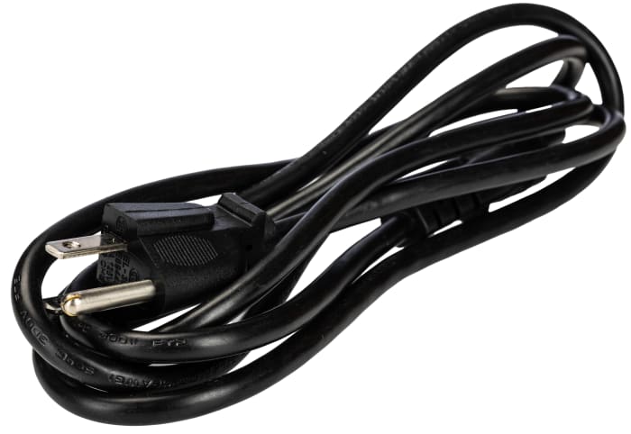 Phihong IEC C5 Socket to Type B NEMA 5-15 Plug Power Cord, 1.8m