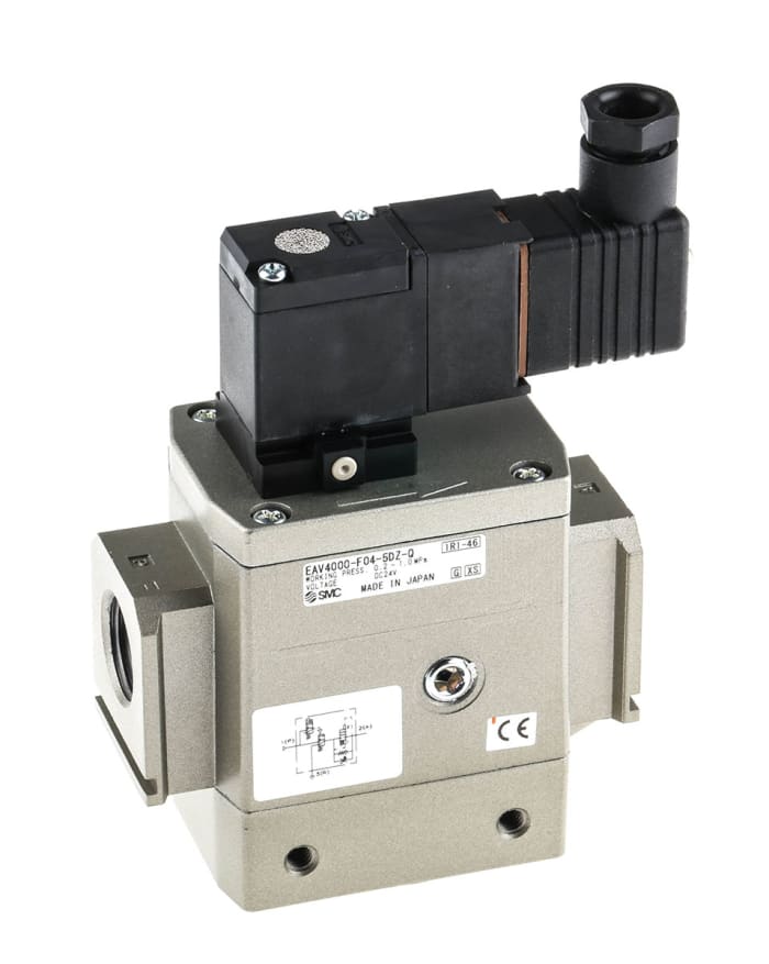 SMC Pneumatic Soft Start Valve, G 1/2 Female 1 (Operating) MPa, 1.5 (Proof) MPa