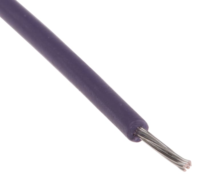 Fils de câblage RS PRO UL3239, 0,2 mm², Violet, 24 AWG, 100m, 6 kV c.c.