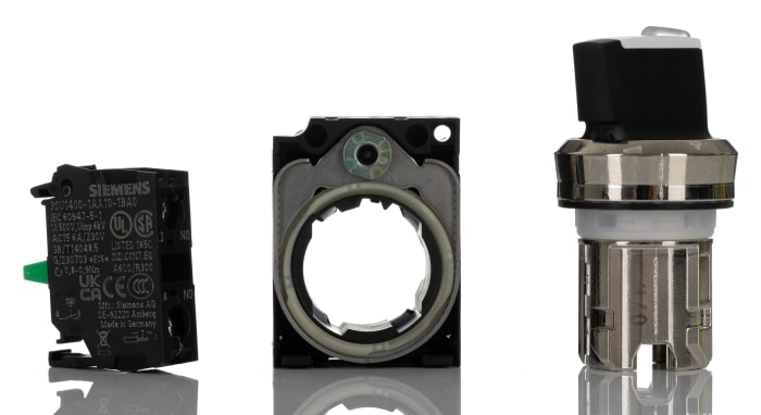 Commutateur de Sélection Siemens 2 positions  SPST IP20 Lumineux