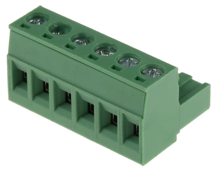 Bornier pour CI RS PRO 6 contacts 1 rangée(s) pas de 5mm