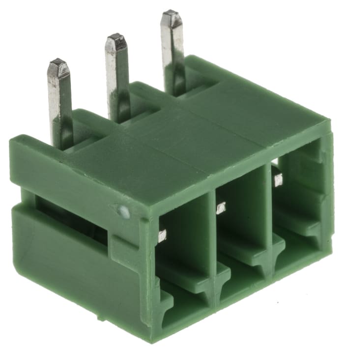 Bornier pour CI RS PRO, 3 pôles , 3.5mm 1 rangée, 14.0A, Angle droit