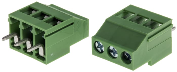 Bornier pour CI RS PRO 3 contacts 1 rangée(s) pas de 5mm