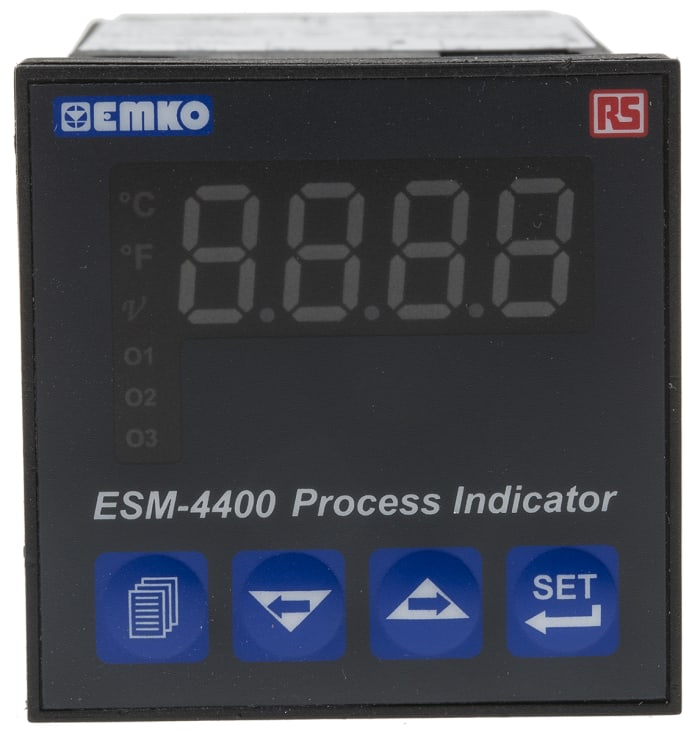 RS PRO On/Off Temperature Controller, 48 x 48mm, Linear, RTD, Thermocouple Input, 100 → 240 V ac Supply