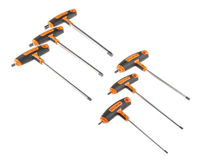 Bahco 6 piece T Shape Metric Hex Key Set 3mm