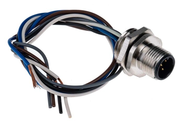 RS PRO Circular Connector, 5 Contacts, Panel Mount, M12 Connector, Plug, Male, IP67
