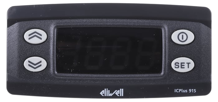 Eliwell ICPlus Panel Mount On/Off Temperature Controller, 74 x 32mm 1 Input, 2 Output Digital, Relay, 230 V Supply