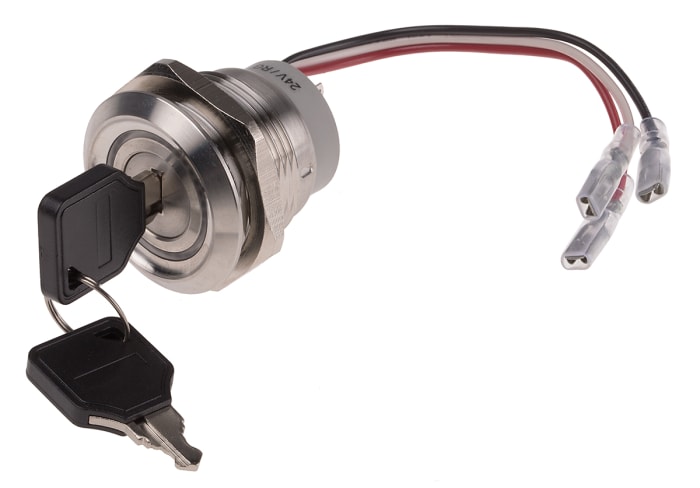 RS PRO | RS PRO IP40 Key Switch, DPDT, 5 A 3-Way | 877-1892 | RS