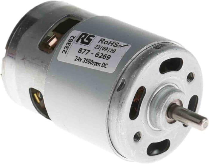 Mellor Electric Brushed DC Motor, 13.6 W, 24 V dc, 0.046 Nm, 2840 rpm, 5mm Shaft Diameter