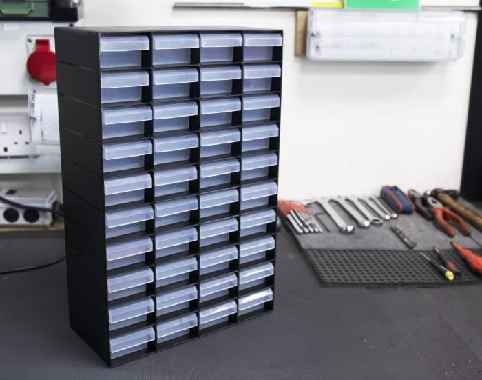 RS PRO | RS PRO Drawer Unit 40, Plastic, 420 mm x 270mm x 130 mm, Black ...