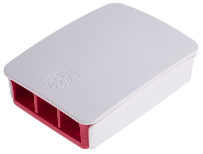 Raspberry Pi ABS Case for use with Raspberry Pi 2 B, Raspberry Pi B+ in Red, White