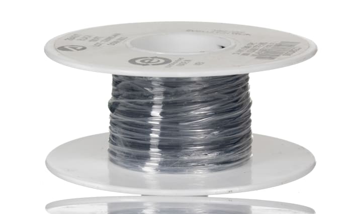 Alpha Wire Hook-up Wire TEFLON Series Black 0.03 mm² Hook Up Wire, 32 AWG, 7/0.008 mm, 30m, PTFE Insulation, 2840/7